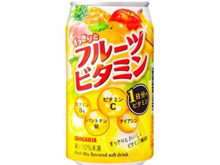 サンガリア すっきりとフルーツビタミン ３４０ｇ缶 ×24 【全国送料無料】(一部地域別途)の画像