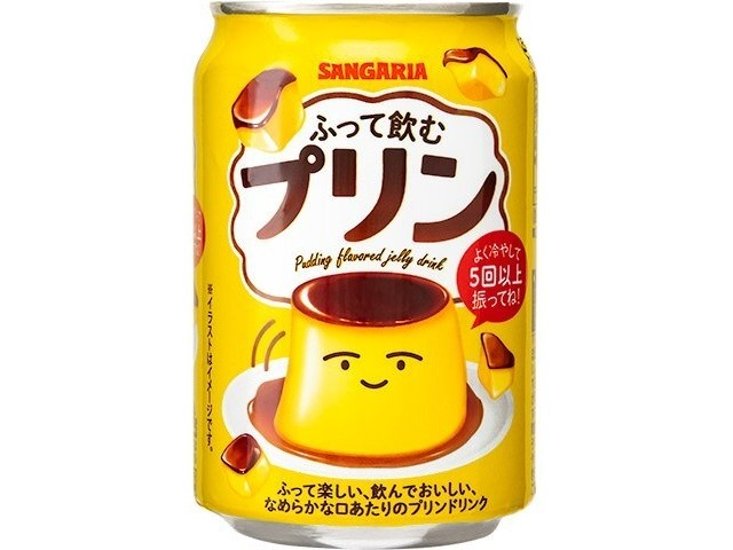 サンガリア ふって飲むプリン 缶２７５ｇ  ×24 【全国送料無料】(一部地域別途)画像