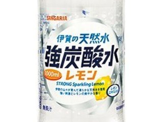 サンガリア 伊賀の強炭酸水レモンＰ１０００ｍｌ ×12 【全国送料無料】(一部地域別途)の画像
