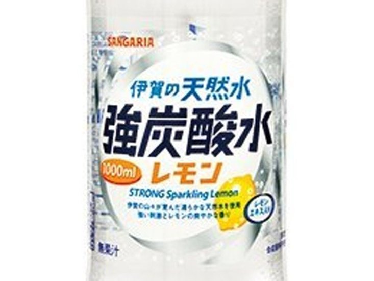 サンガリア 伊賀の強炭酸水レモンＰ１０００ｍｌ ×12 【全国送料無料】(一部地域別途)画像