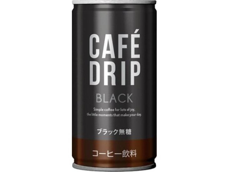 富永 カフェドリップ ブラックコーヒー缶１８５ｇ  ×30 【全国送料無料】(一部地域別途)画像