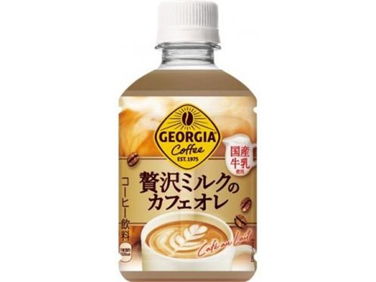 ジョージア 贅沢カフェオレ温冷自販機用 Ｐ２８０  ×24 【全国送料無料】(一部地域別途)画像
