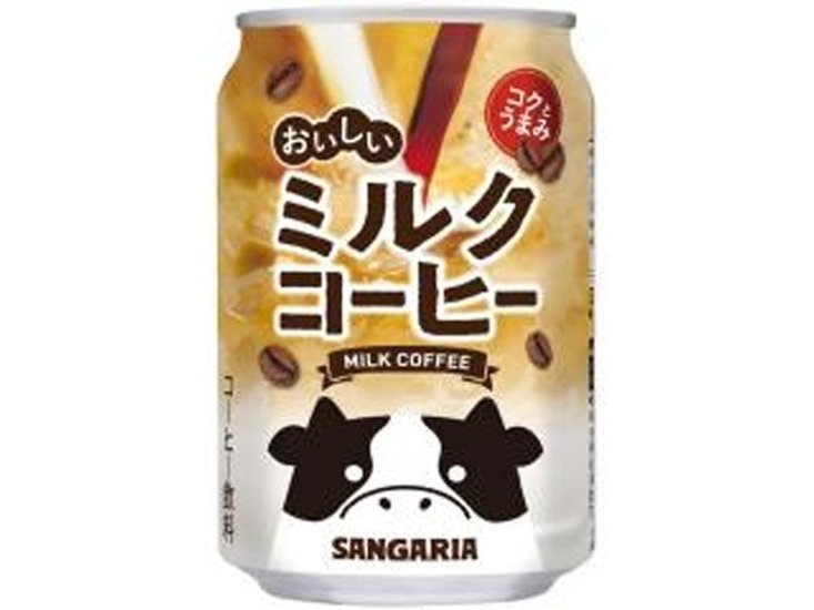 サンガリア おいしいミルクコーヒー 缶２７５ｇ ×24 【全国送料無料】(一部地域別途)画像