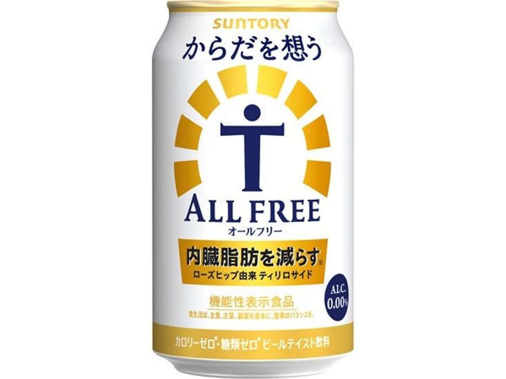 サントリー からだを想うオールフリー ３５０ｍｌ  ×6 【全国送料無料】(一部地域別途)画像