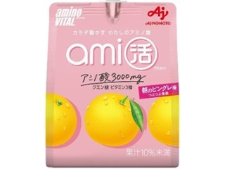 味の素 アミノバイタルａｍｉ活朝のピンクグレ味 ×24 【全国送料無料】(一部地域別途)の画像