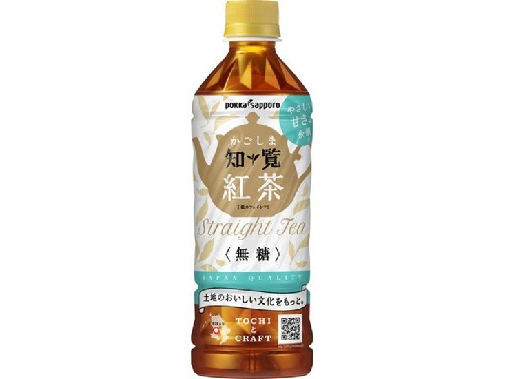 ポッカサッポロフード かごしま知覧紅茶無糖Ｐ５００ｍｌ  ×24 【全国送料無料】(一部地域別途)画像