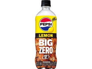 ペプシ ＜生＞ＢＩＧＺＥＲＯＬＥＭＯＮＰ６００ｍｌ  ×24 【全国送料無料】(一部地域別途)の画像