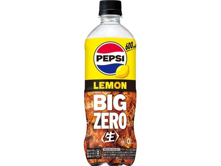 ペプシ ＜生＞ＢＩＧＺＥＲＯＬＥＭＯＮＰ６００ｍｌ  ×24 【全国送料無料】(一部地域別途)画像