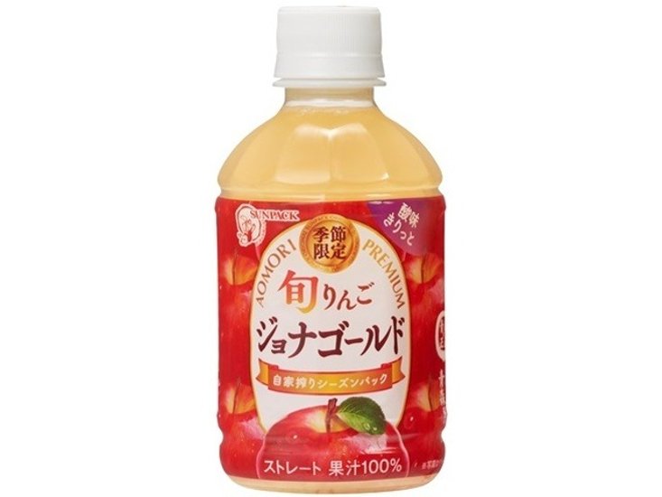 サンパック 旬りんご ジョナゴールドＰ２８０ｍｌ  ×24 【全国送料無料】(一部地域別途)画像