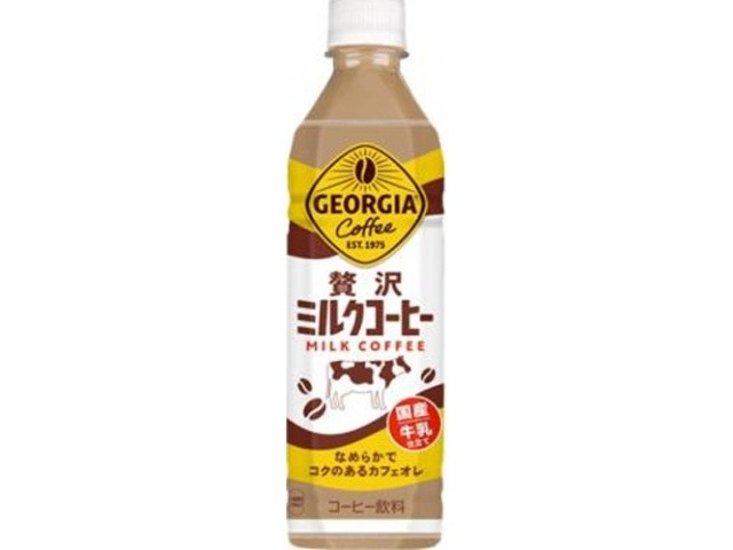 ジョージア 贅沢ミルクコーヒーＰ５００ｍｌ  ×24 【全国送料無料】(一部地域別途)画像