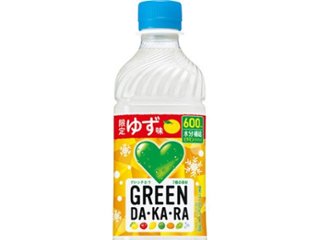 グリーンダカラ 冬限定ゆず味 Ｐ６００ｍｌ ×24 【全国送料無料】(一部地域別途)の画像