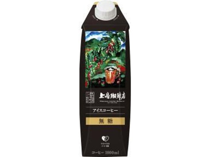 上島珈琲店 アイスコーヒー無糖１０００ｍｌ ×12 【全国送料無料】(一部地域別途)画像
