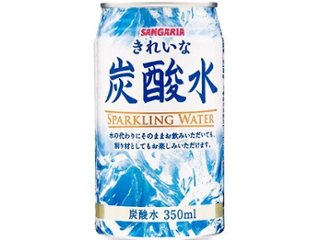 サンガリア きれいな炭酸水 缶３５０ｍｌ ×24 【全国送料無料】(一部地域別途)の画像