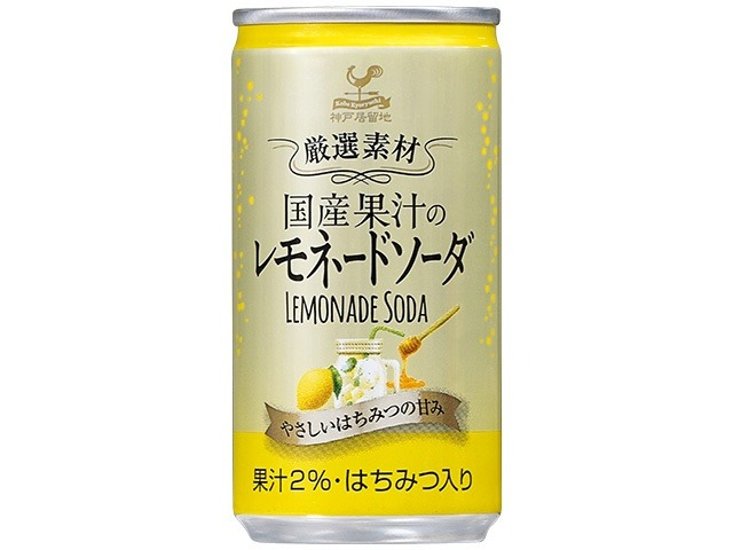富永 神戸居留地 厳選素材レモネードソーダ缶１８５ ×20 【全国送料無料】(一部地域別途)画像