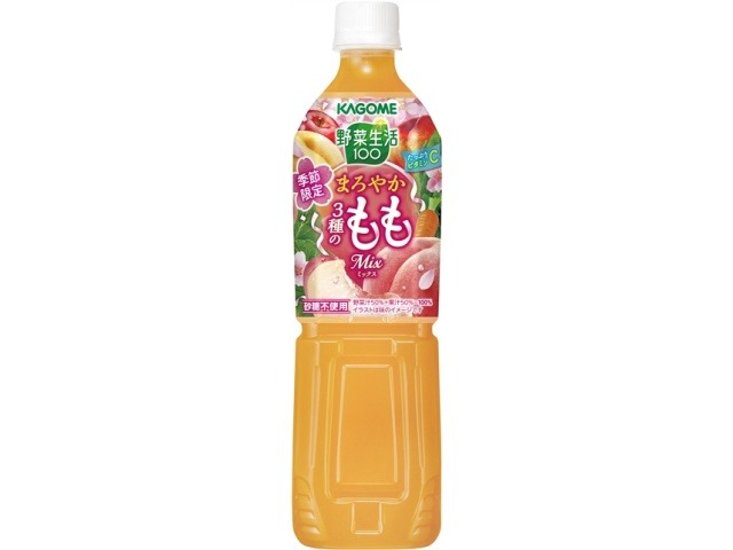 カゴメ 野菜生活 まろやか３種のもも７２０ｍｌ   ×15 【全国送料無料】(一部地域別途)画像