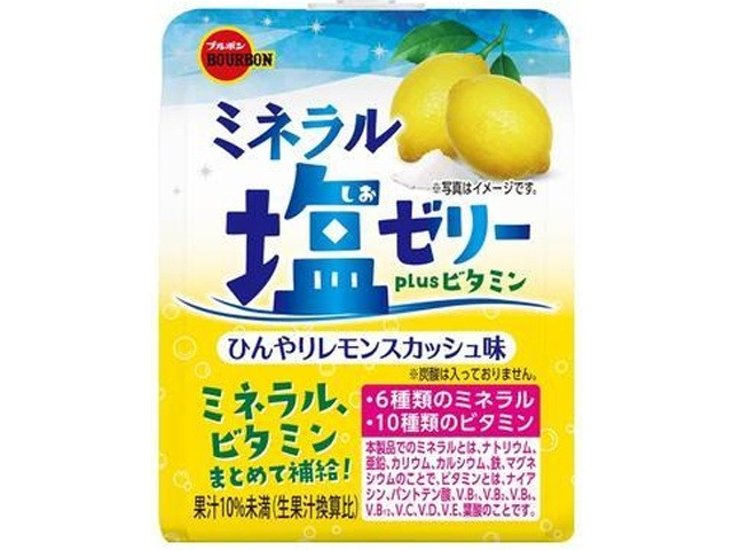 ブルボン ミネラル塩ゼリーｐｌｕｓビタミンひんやり ×24 【全国送料無料】(一部地域別途)画像