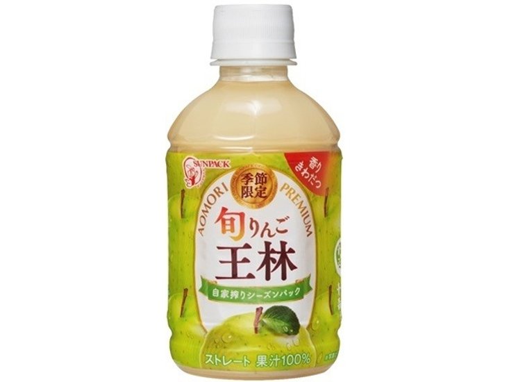 サンパック 旬りんご 王林Ｐ２８０ｍｌ  ×24 【全国送料無料】(一部地域別途)画像