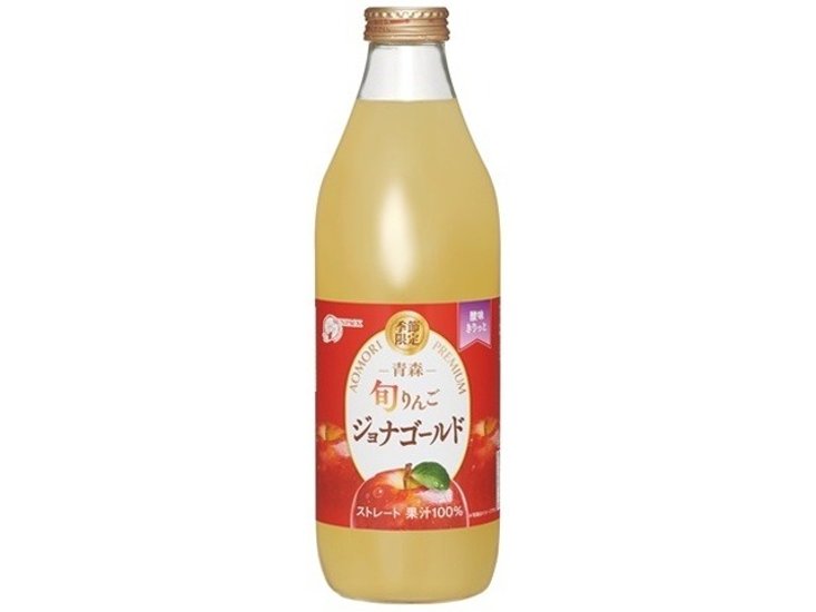 サンパック 旬りんご ジョナゴールド瓶１０００ｍｌ  ×6 【全国送料無料】(一部地域別途)画像