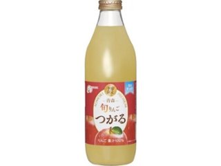 サンパック 旬りんご つがる瓶１０００ｍｌ  ×6 【全国送料無料】(一部地域別途)の画像