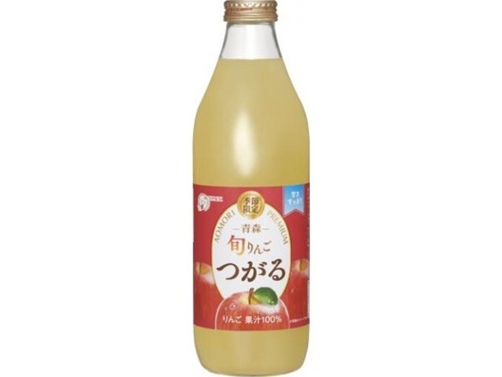 サンパック 旬りんご つがる瓶１０００ｍｌ  ×6 【全国送料無料】(一部地域別途)画像