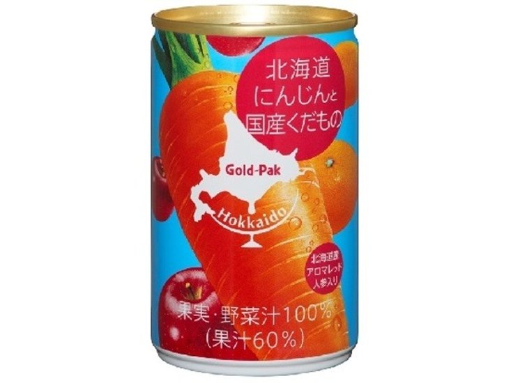 ゴールドＰ 北海道にんじんと国産くだもの１６０ｇ ×20 【全国送料無料】(一部地域別途)画像