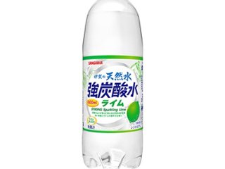 サンガリア 伊賀の天然水 強炭酸水ライム１Ｌ ×12 【全国送料無料】(一部地域別途)の画像