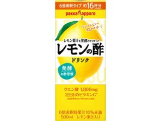 ポッカサッポロフード レモンの酢ドリンク 紙５００ｍｌ ×12 【全国送料無料】(一部地域別途)の画像