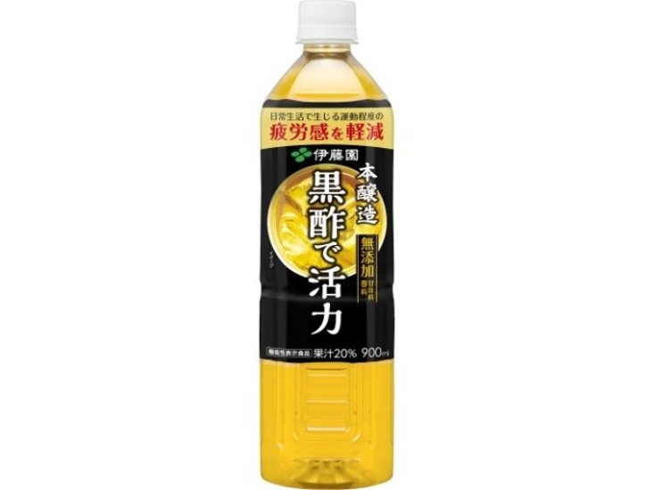 伊藤園 機能性表示 黒酢で活力９００ｍｌ ×12 【全国送料無料】(一部地域別途)画像