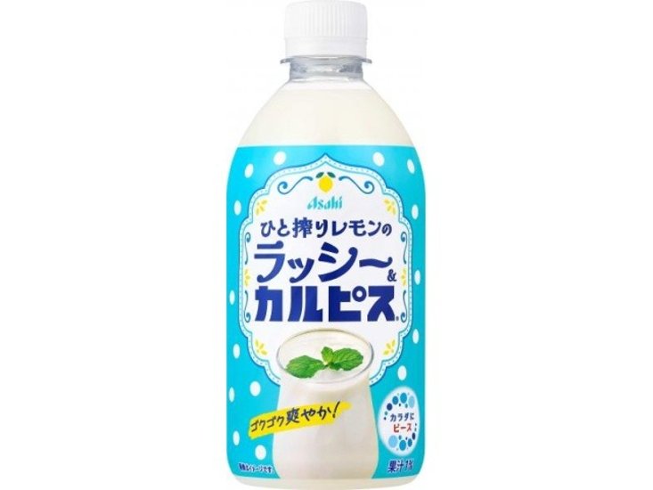 ひと搾りレモンのラッシー＆カルピス Ｐ４８０ｍｌ  ×24 【全国送料無料】(一部地域別途)画像