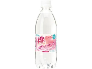 サンガリア 天然水桃スパークリング Ｐ５００ｍｌ  ×24 【全国送料無料】(一部地域別途)の画像