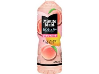 ミニッツＭ ゼロシュガーピーチレモネードＰ６００  ×24 【全国送料無料】(一部地域別途)の画像
