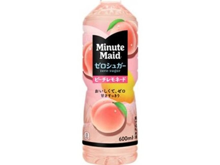 ミニッツＭ ゼロシュガーピーチレモネードＰ６００  ×24 【全国送料無料】(一部地域別途)画像