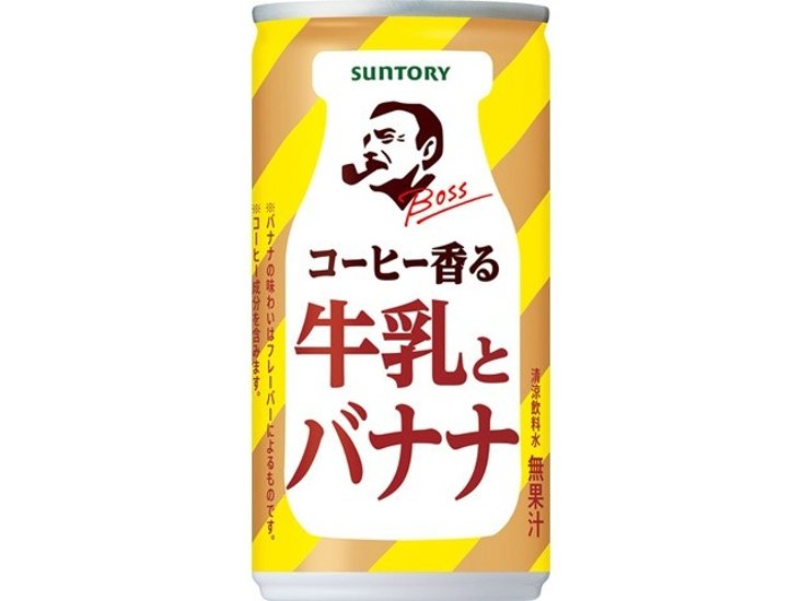 ボス コーヒー香る牛乳とバナナ１８５ｇ  ×30 【全国送料無料】(一部地域別途)画像