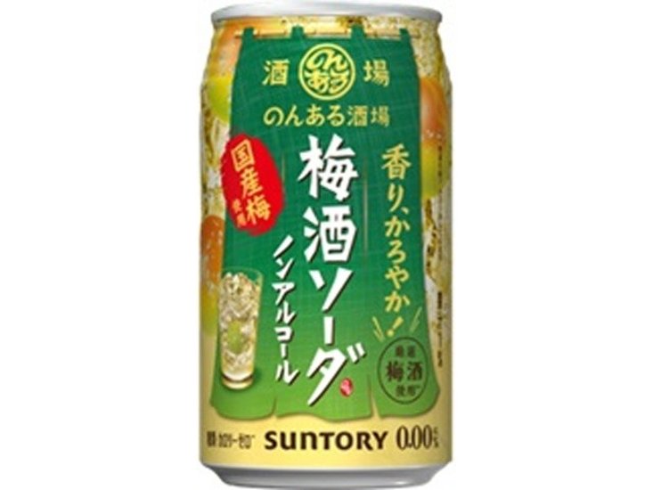 のんある酒場 梅酒ソーダノンアル３５０ｍｌ ×24 【全国送料無料】(一部地域別途)画像