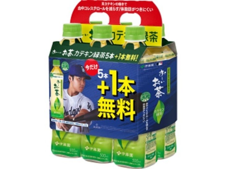 伊藤園 お〜いお茶カテキン緑茶Ｐ５００ｍｌ５＋１ ×4 【全国送料無料】(一部地域別途)画像