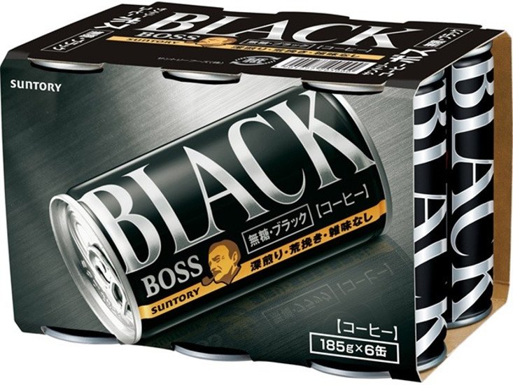 ボス ６缶パック 無糖ブラック ×5 【全国送料無料】(一部地域別途)画像
