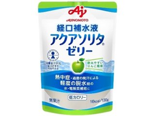 味の素 アクアソリタゼリー りんご風味１３０ｇ ×24 【全国送料無料】(一部地域別途)の画像