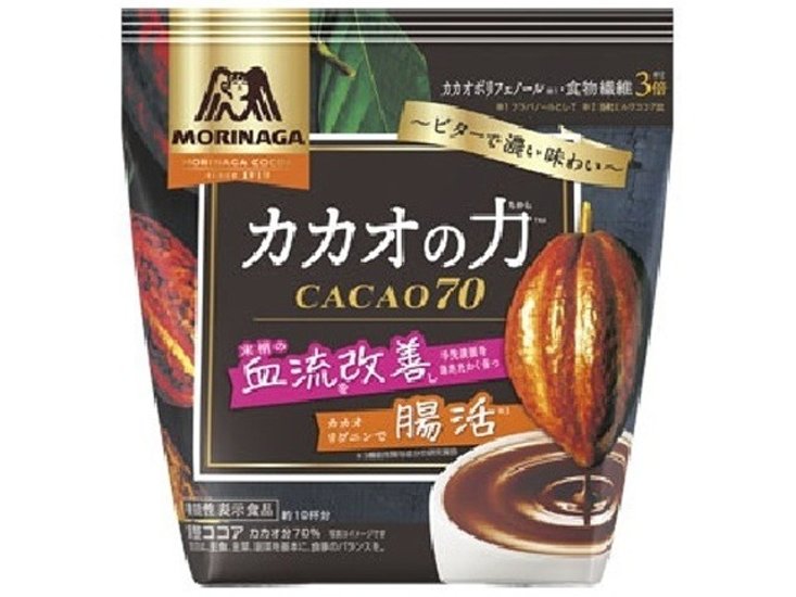 森永 カカオの力ＣＡＣＡＯ７０／２００ｇ  ×24 【全国送料無料】(一部地域別途)画像