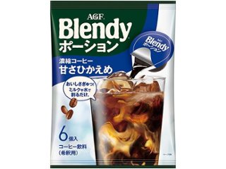 ブレンディ ポーション濃縮コーヒー甘さひかえめ６個   ×12 【全国送料無料】(一部地域別途)の画像