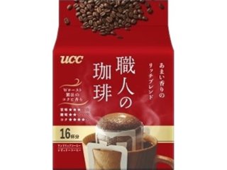 ＵＣＣ 職人の珈琲あまい香りのリッチブレンド１６Ｐ  ×12 【全国送料無料】(一部地域別途)の画像