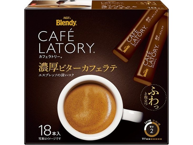 カフェラトリー スティック ビターカフェラテ１８本  ×3 【全国送料無料】(一部地域別途)画像