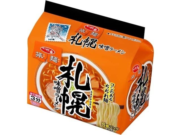 サッポロ一番 旅麺 札幌味噌ラーメン５食 ×18 【全国送料無料】(一部地域別途)画像
