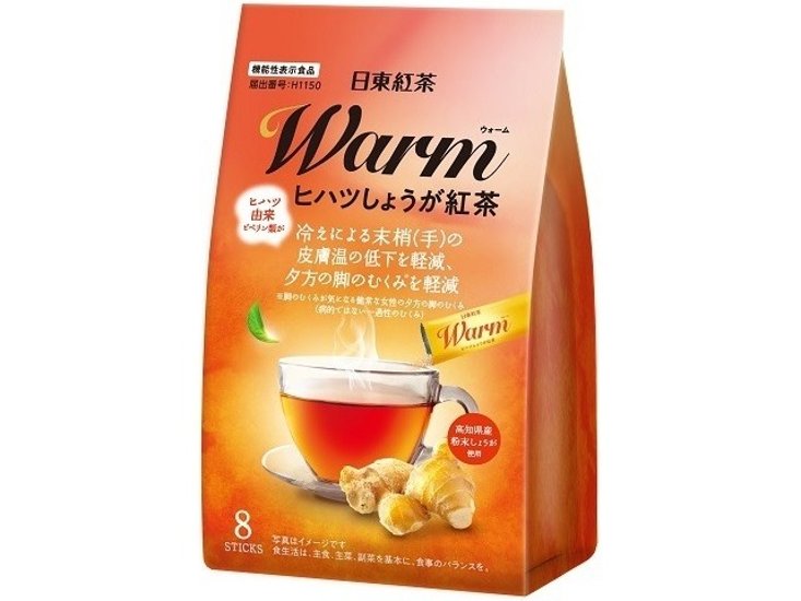 日東紅茶 ウォームヒハツしょうが紅茶８本入り  ×24 【全国送料無料】(一部地域別途)画像