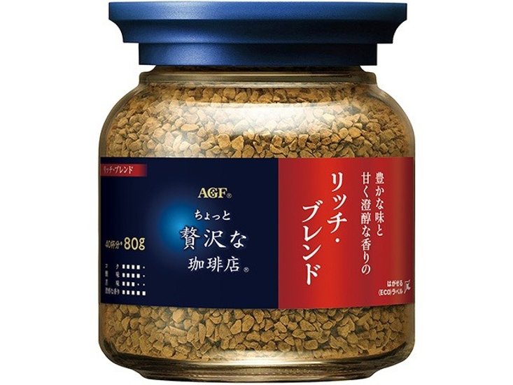ＡＧＦ 贅沢な珈琲店リッチ・ブレンド 瓶８０ｇ ×24 【全国送料無料】(一部地域別途)画像