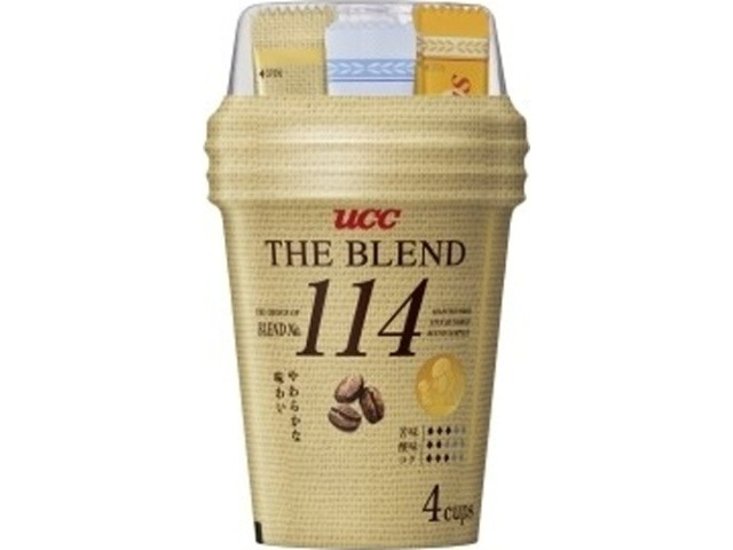 ＵＣＣ カップコーヒー１１４ザ・ブレンド４Ｐ ×24 【全国送料無料】(一部地域別途)画像