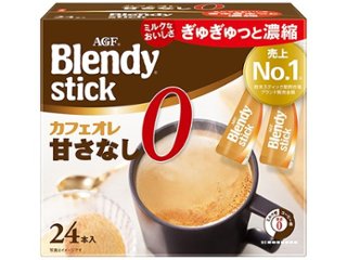 ブレンディ スティック カフェオレ 甘さなし２４本  ×6 【全国送料無料】(一部地域別途)の画像
