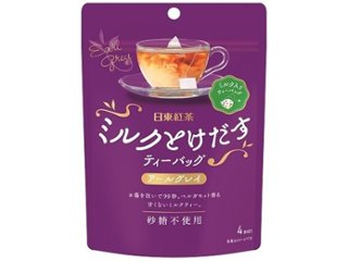 日東 ミルクとけだすティーバッグアールグレイ ４Ｐ ×24 【全国送料無料】(一部地域別途)の画像