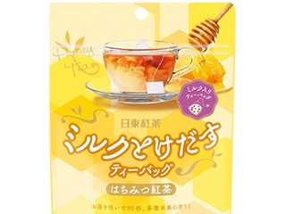 日東紅茶 ミルクとけだすＴＢ はちみつ紅茶４Ｐ ×24 【全国送料無料】(一部地域別途)の画像