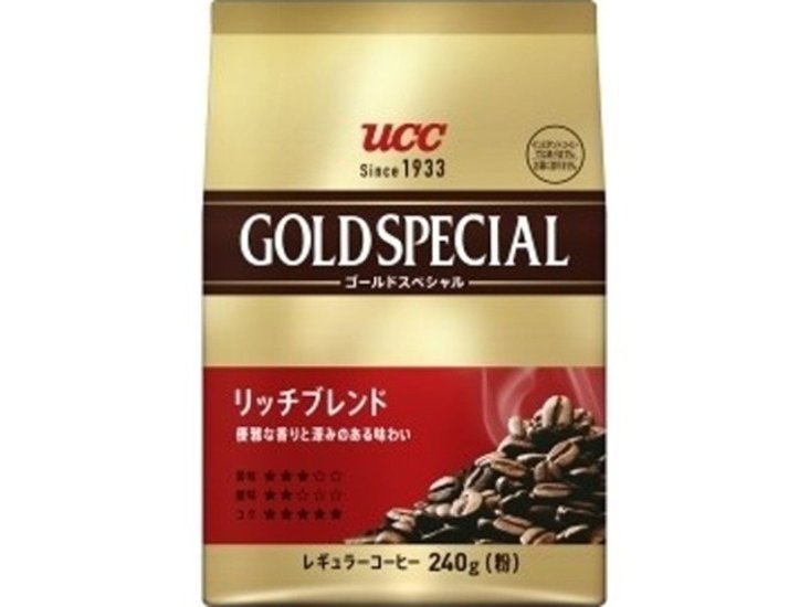 ＵＣＣ ゴールドスペシャル リッチ２４０ｇ  ×12 【全国送料無料】(一部地域別途)画像