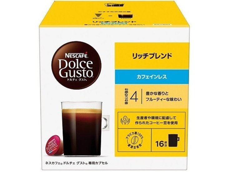 ネスカフェ ドルチェリッチカフェインレス１６Ｐ ×3 【全国送料無料】(一部地域別途)画像